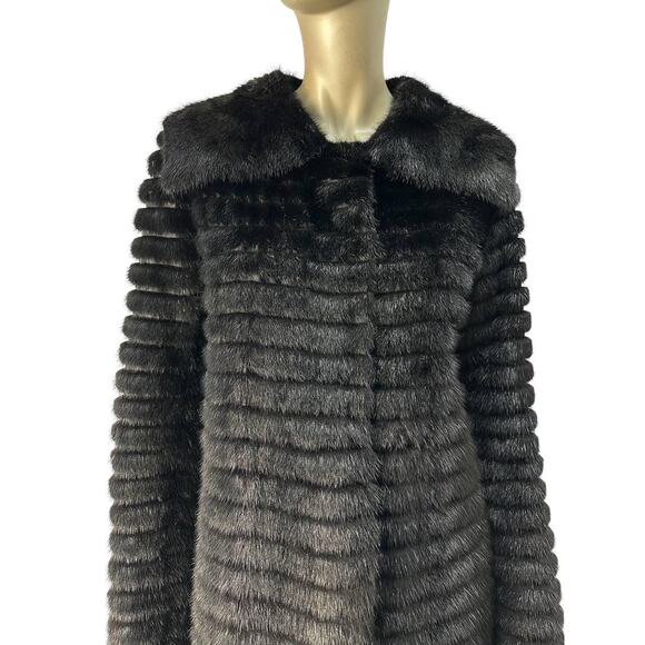 Prada Black Mink Fur Coat - Size IT42 - Picture 4 of 8